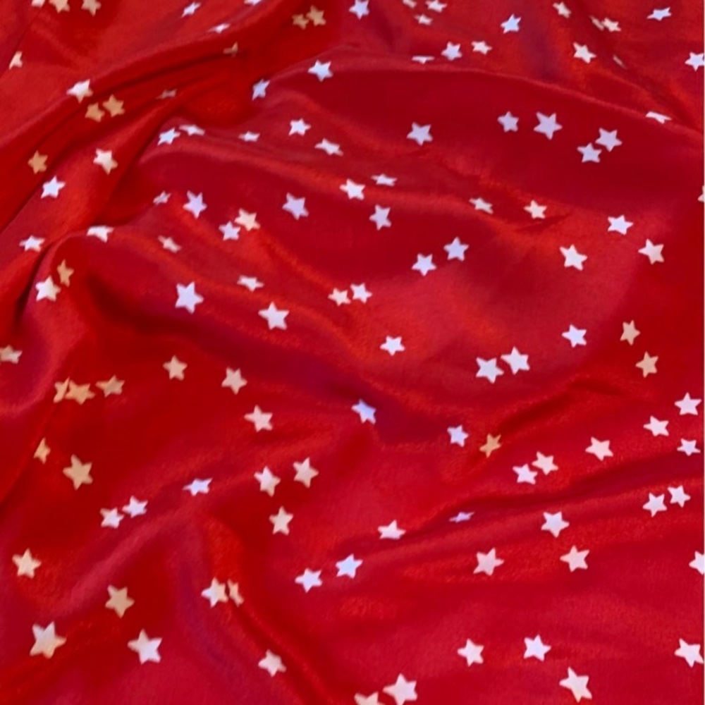 Fabric Red And White By The Yard